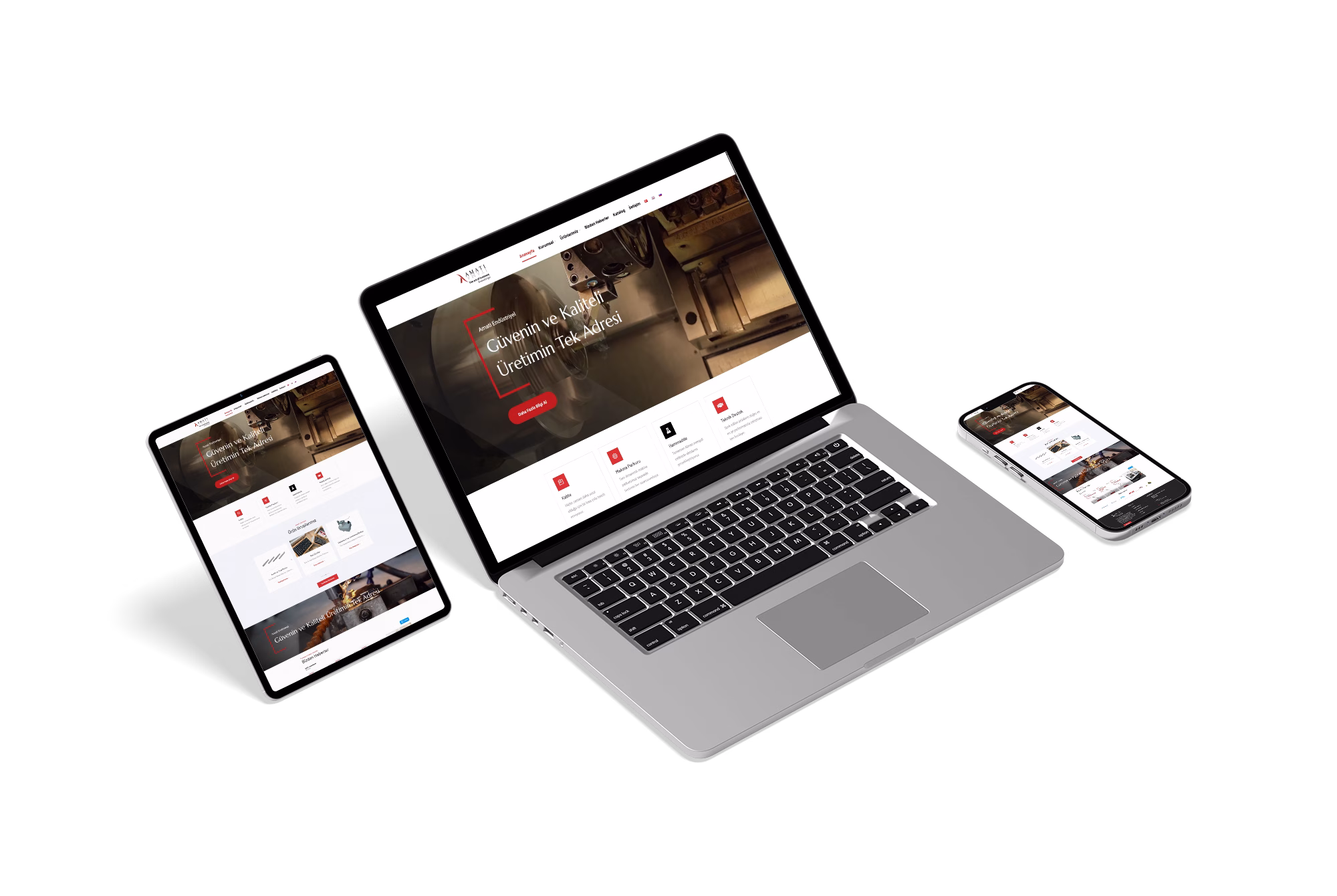 Amati Endüstriyel Web Tasarımı