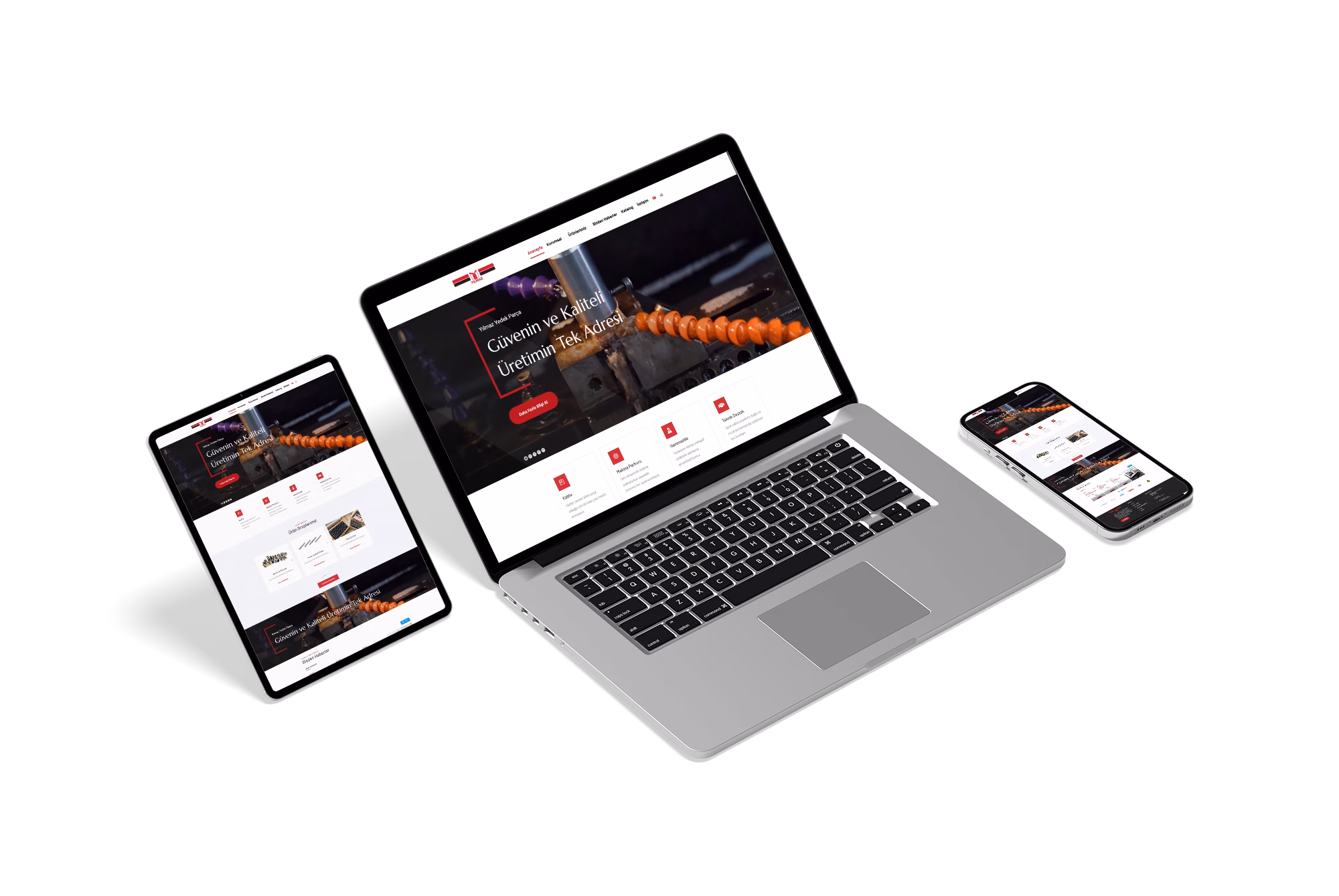 Yılmaz Yedek Parça Web Tasarımı